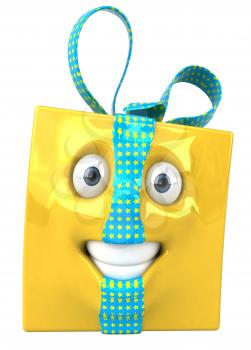 Royalty Free 3d Clipart Image of a Gift