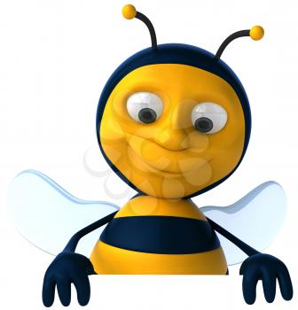 Royalty Free Clipart Image of a Bee