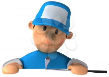 Royalty Free Clipart Image of a Golfer