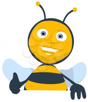 Royalty Free Clipart Image of a Bee