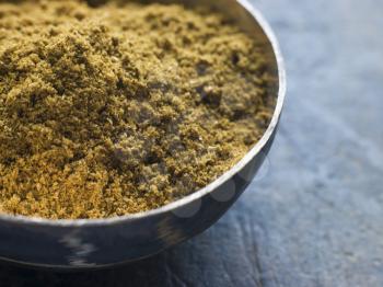 Royalty Free Photo of a Dish of Madras Curry Powder