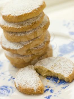 Royalty Free Photo of a Stack of Polvorones Biscuits
