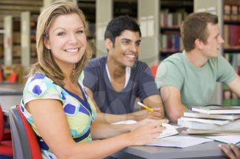 Royalty Free Photo of People in a Library