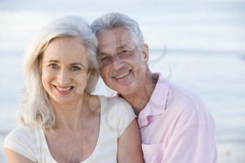 Royalty Free Photo of a Couple at the Beach