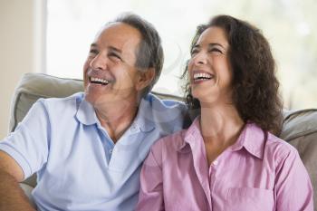 Royalty Free Photo of a Couple Laughing