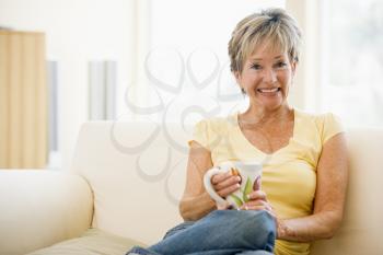 Royalty Free Photo of a Woman With a Coffee