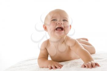 Royalty Free Photo of a Baby Lying Down