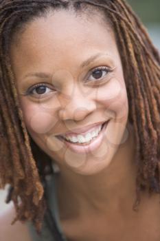 Royalty Free Photo of a Smiling Young Black Woman