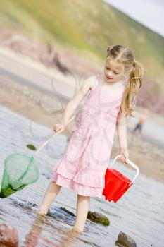 Royalty Free Photo of a Girl at the Beach