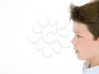 Royalty Free Photo of a Boy in Profile