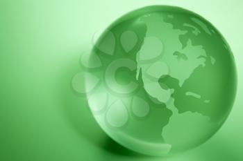 Royalty Free Photo of a Green Globe