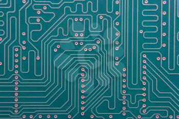 Royalty Free Photo of a Closeup of a Circuit Board