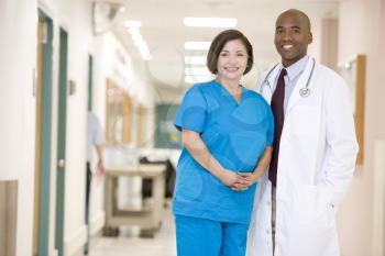Royalty Free Photo of a Nurse and Doctor