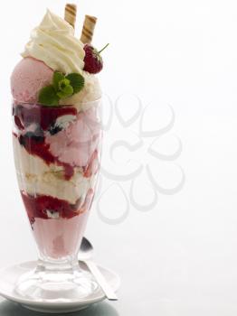 Royalty Free Photo of a Knickerbocker Glory Sundae