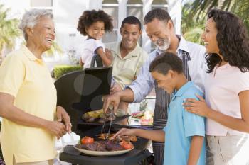 Royalty Free Photo of a Family Barbecue