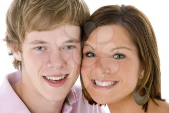 Royalty Free Photo of a Teenage Boy and Girl