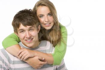 Royalty Free Photo of a Teenage Couple