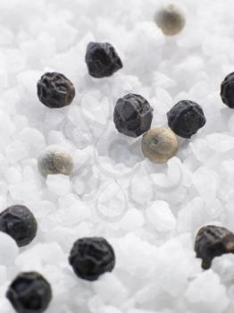 Royalty Free Photo of Salt and Peppercorns
