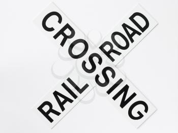 Royalty Free Photo of a Railroad Crossing Sign
