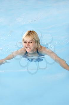 Royalty Free Photo of a Woman Swimming