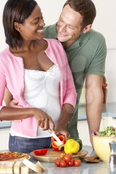 Royalty Free Photo of a Couple Preparing Food