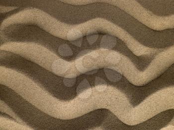 Royalty Free Photo of a Rippled Sand Texture Background