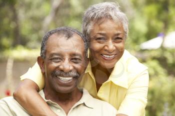 Royalty Free Photo of a Senior Couple Outside