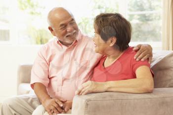 Royalty Free Photo of a Couple at Home