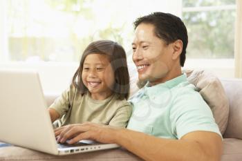 Royalty Free Photo of a Father and Daughter