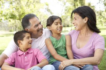 Royalty Free Photo of Grandparents With Grandchildren