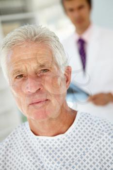 Young doctor with senior patient