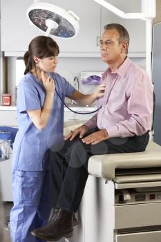 Male Patient Visiting Doctor's Office