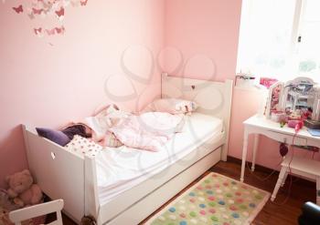 Empty And Untidy Child's Bedroom