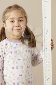 5 year old girl measuring height