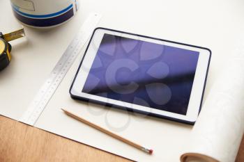 Home Improvement Application On Digital Tablet