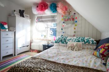 Child's Bedroom In Contemporary Family Home