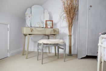 Retro Style Dressing Table In Stylish Apartment