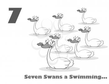 Swans Clipart