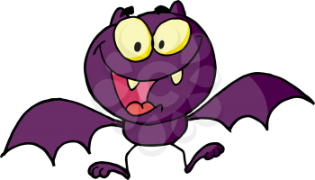 Royalty Free Clipart Image of a Bat