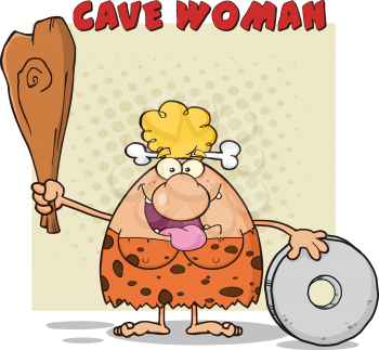 Cavewoman Clipart