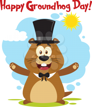 Groundhog' Clipart