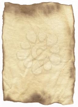 Background of old burnt paper