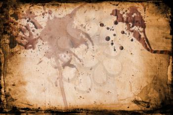 Grunge background with splats and drips