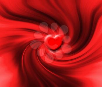 Heart swirl background