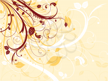 Decorative abstract floral background
