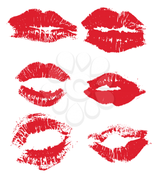 Royalty Free HD Background of Lipstick Prints