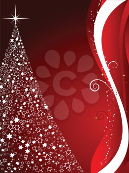 Decorative Christmas tree background