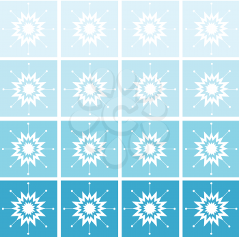 Abstract snowflake background