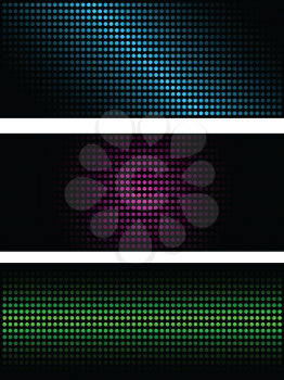 Abstract backgrounds of halftone dots