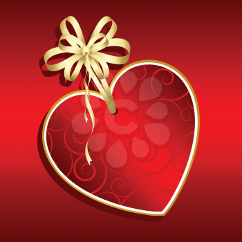 Royalty Free HD Background of a Heart Pendant